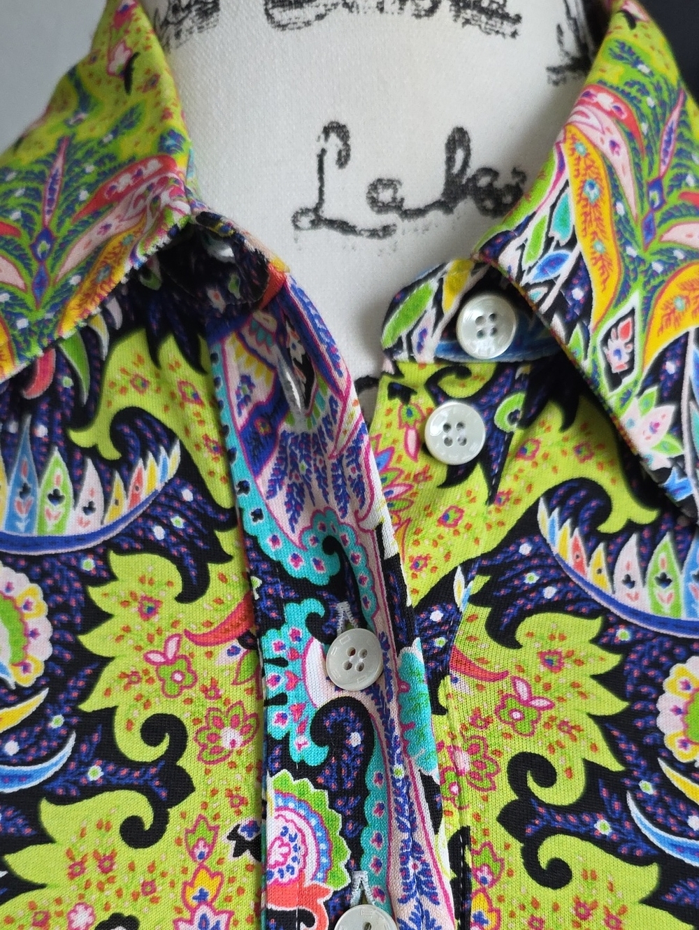 Etro vibrant yellow paisley long-sleeve shirt - Picture 2 of 9